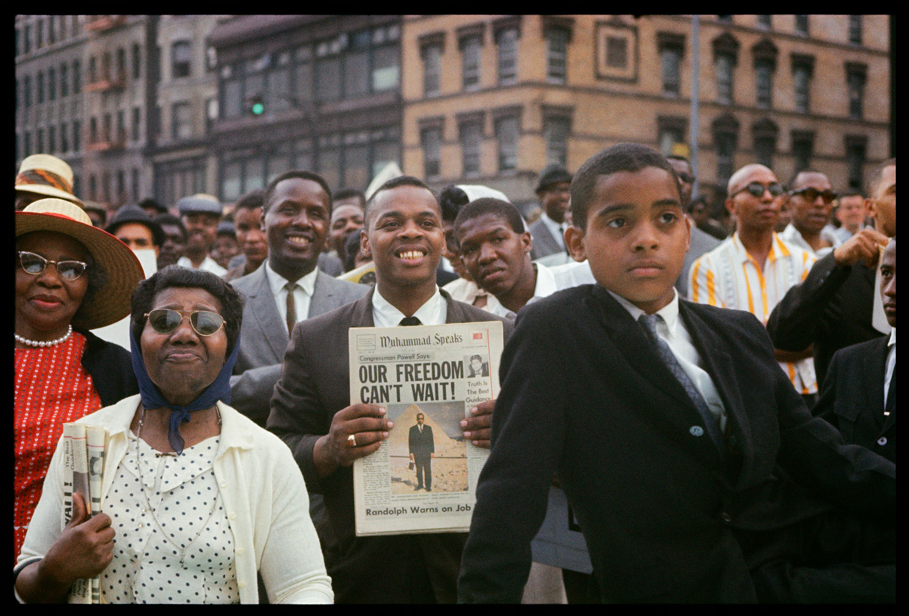 Muçulmanos negros. Sem título, Harlem, Nova Iorque, 1963