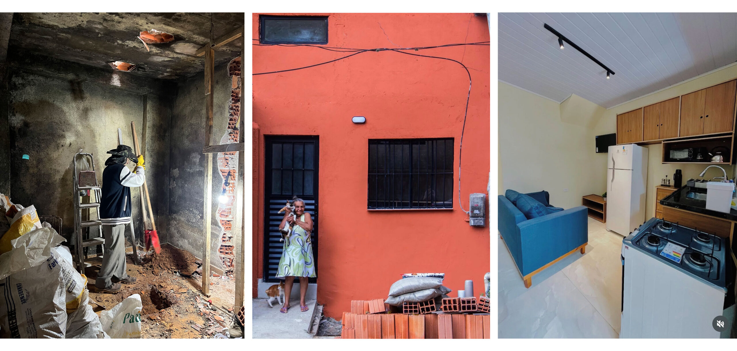 A casa de Dona Heleninha foi uma das contempladas pelo projeto