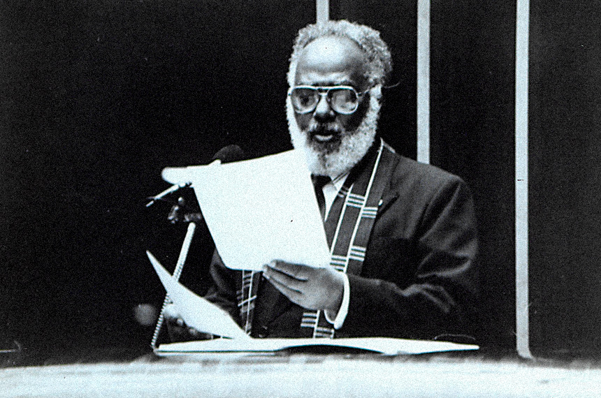 Abdias Nascimento (1914-2011), parlamentar que lutou pela igualdade de direitos